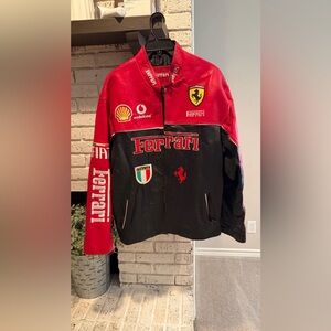 Ferrari Racing Jacket in Red and Black